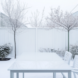 winter fence preparation